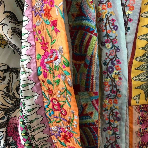 💃🏻SOLD💃🏻Johnny Was Limited Ed Silk Long Kimono - Picture 5 of 7